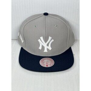 Mitchell & Ness New York Yankees Away Coop 2 Tone Adjustable Snapback Hat Cap OS